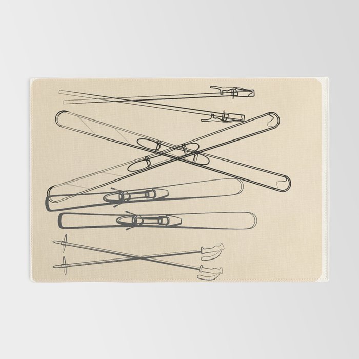 Minimal Skis 2 Rug Gallery Image 2