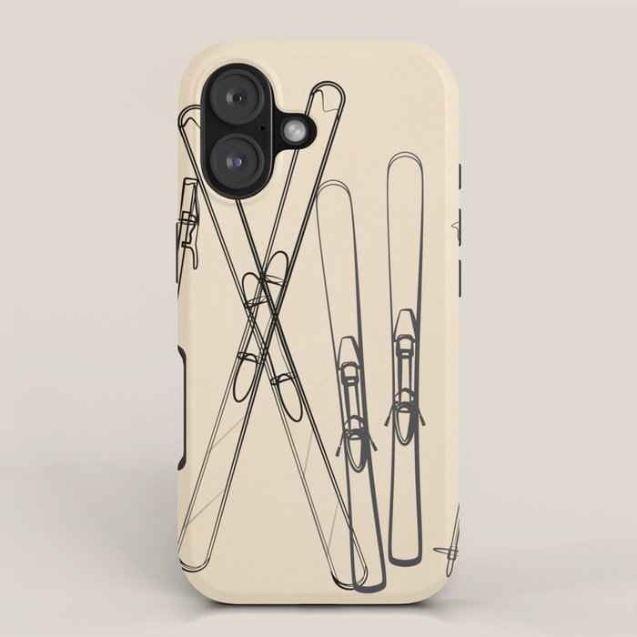 Minimal Skis 2 iPhone Case Gallery Image 1