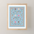 Folk Bouquet - Botanical Wall Art Mini Art Print Gallery Image 1