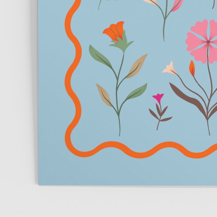 Folk Bouquet - Botanical Wall Art Poster Gallery Image 3