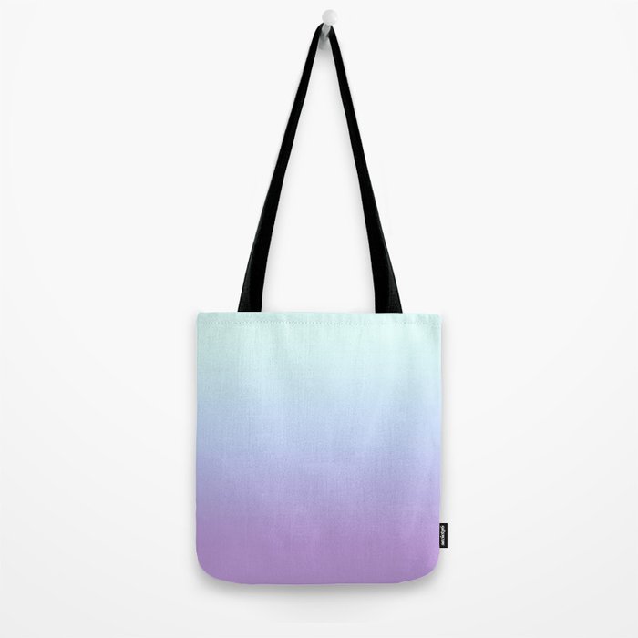 Ombre Color Lavender Blue Shade Tote Bag Gallery Image 2