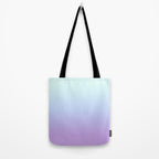 Ombre Color Lavender Blue Shade Tote Bag Gallery Image 2