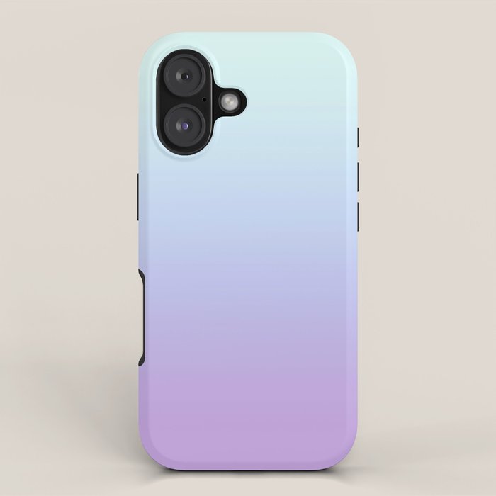 Ombre Color Lavender Blue Shade iPhone Case Gallery Image 1