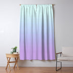 Ombre Color Lavender Blue Shade Window Curtain Gallery Image 5