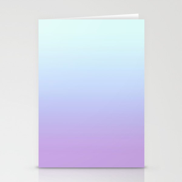 Ombre Color Lavender Blue Shade Stationery Card Gallery Image 2