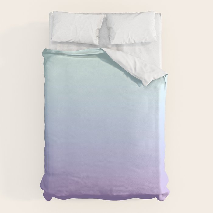 Ombre Color Lavender Blue Shade Duvet Cover Gallery Image 6