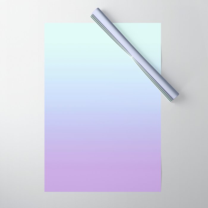 Ombre Color Lavender Blue Shade Wrapping Paper Gallery Image 1
