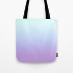 Ombre Color Lavender Blue Shade Tote Bag Gallery Image 1