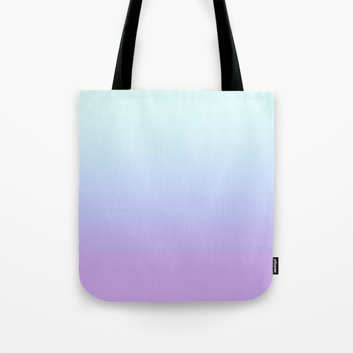 Ombre Color Lavender Blue Shade Tote Bag Gallery Image 1