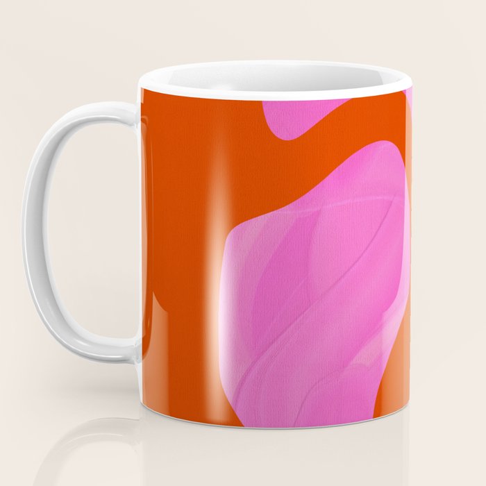 abstract pink orange - imagine 2 Coffee Mug Gallery Image 3
