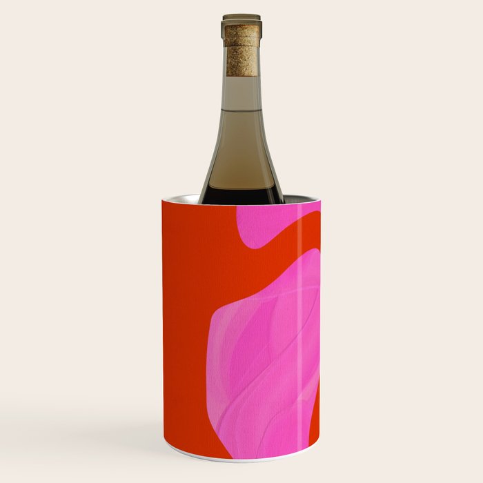 abstract pink orange - imagine 2 Wine Chiller Gallery Image 2