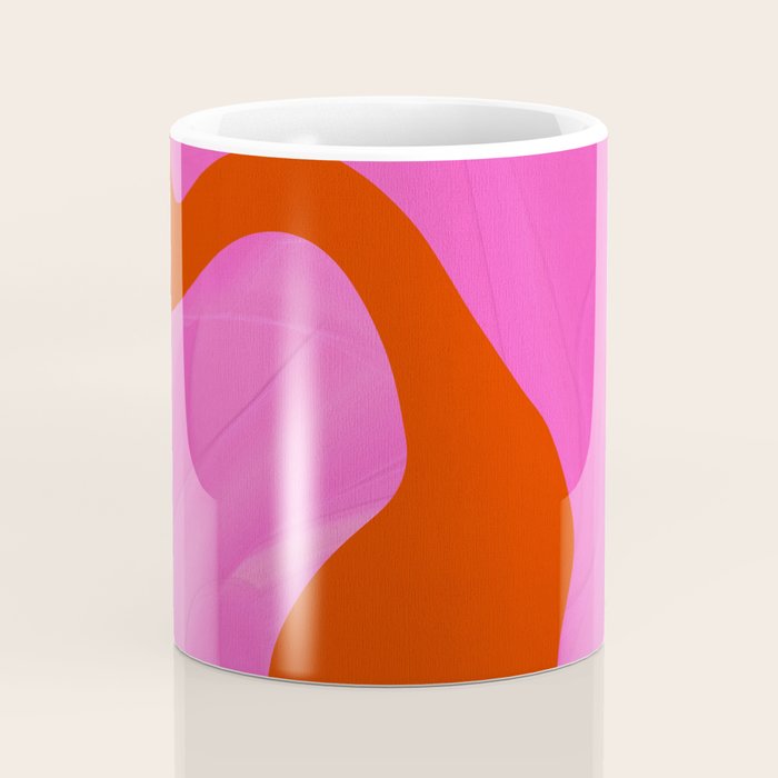 abstract pink orange - imagine 2 Coffee Mug Gallery Image 4