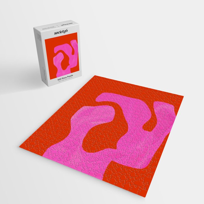 abstract pink orange - imagine 2 Jigsaw Puzzle Gallery Image 2