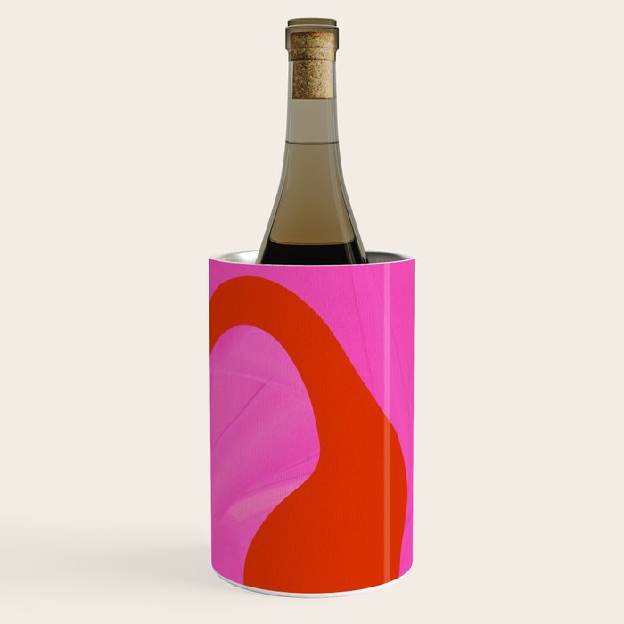 abstract pink orange - imagine 2 Wine Chiller Gallery Image 1