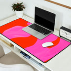 abstract pink orange - imagine 2 Desk Mat Gallery Image 2