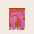 abstract pink orange - imagine 2 Wall Hanging Gallery Image 1