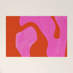 abstract pink orange - imagine 2 Welcome Mat Gallery Image 1