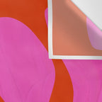 abstract pink orange - imagine 2 Wall Tapestry Gallery Image 3