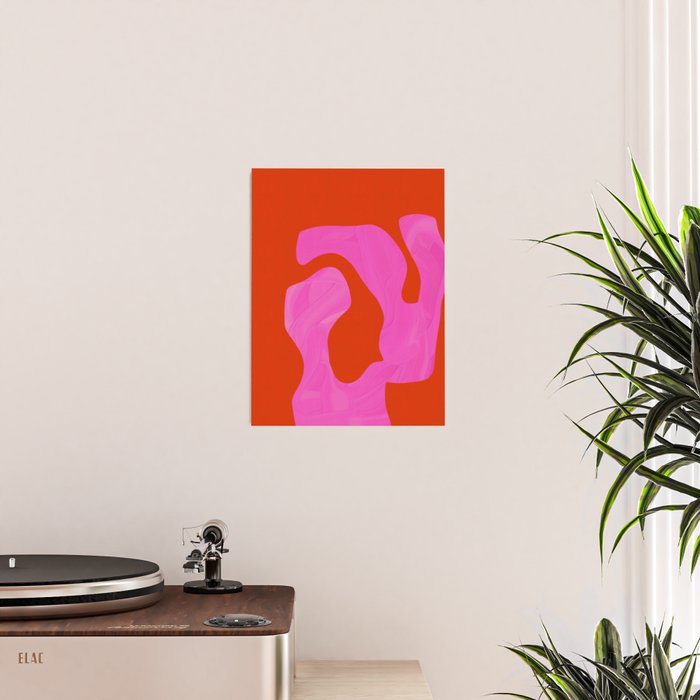 abstract pink orange - imagine 2 Poster Gallery Image 2