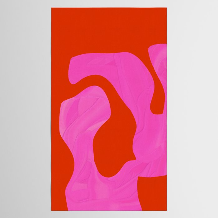 abstract pink orange - imagine 2 Tablecloth Gallery Image 2