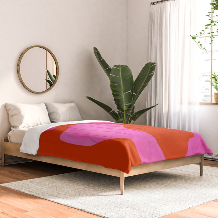 abstract pink orange - imagine 2 Comforter Gallery Image 2