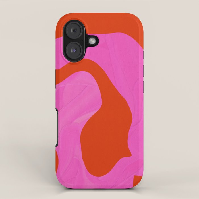 abstract pink orange - imagine 2 iPhone Case Gallery Image 1