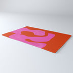 abstract pink orange - imagine 2 Rug Gallery Image 3
