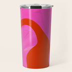 abstract pink orange - imagine 2 Travel Mug Gallery Image 1