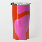 abstract pink orange - imagine 2 Travel Mug Gallery Image 3