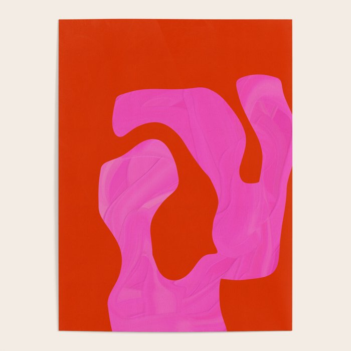 abstract pink orange - imagine 2 Poster Gallery Image 4