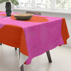 abstract pink orange - imagine 2 Tablecloth Gallery Image 3