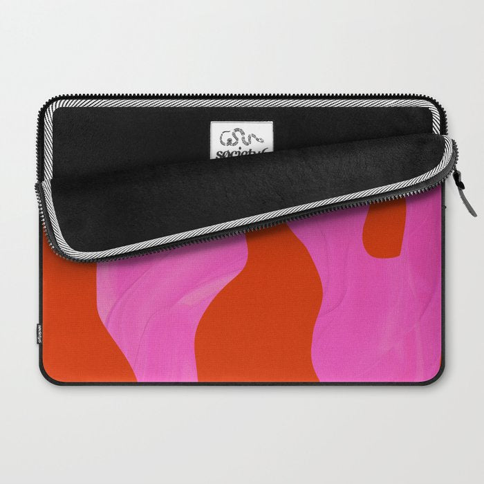 abstract pink orange - imagine 2 Laptop Sleeve Gallery Image 2