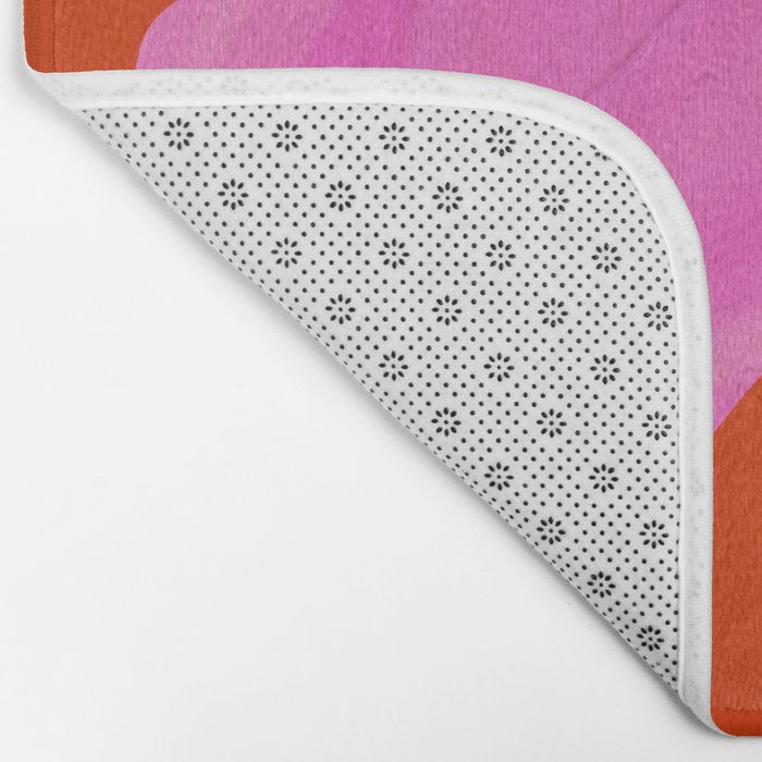 abstract pink orange - imagine 2 Bath Mat Gallery Image 2