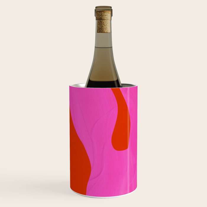 abstract pink orange - imagine 2 Wine Chiller Gallery Image 3