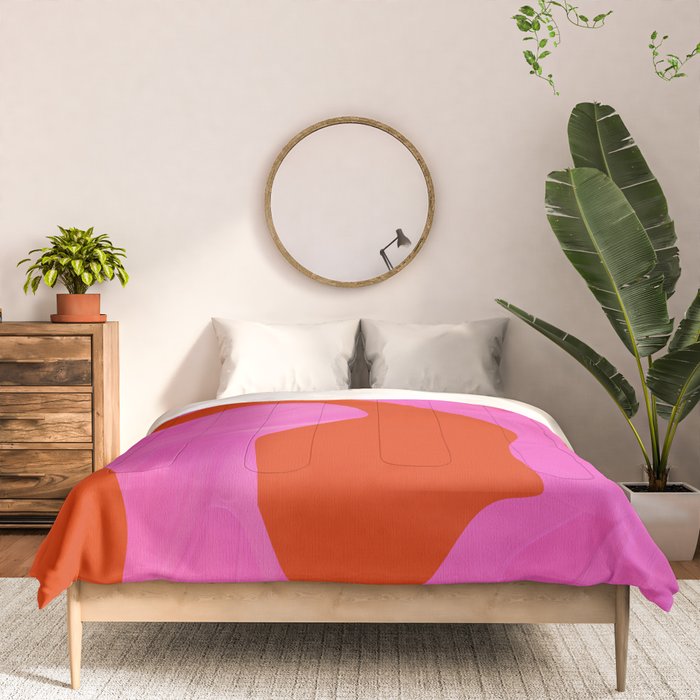 abstract pink orange - imagine 2 Comforter Gallery Image 3