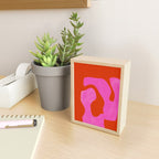 abstract pink orange - imagine 2 Mini Art Print Gallery Image 2