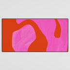 abstract pink orange - imagine 2 Desk Mat Gallery Image 3