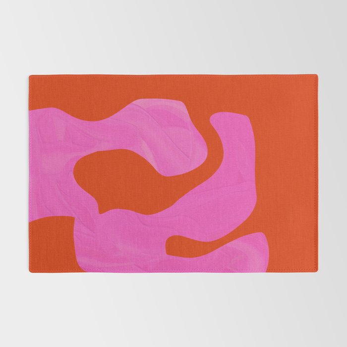 abstract pink orange - imagine 2 Rug Gallery Image 2
