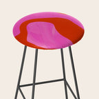 abstract pink orange - imagine 2 Stool Gallery Image 2