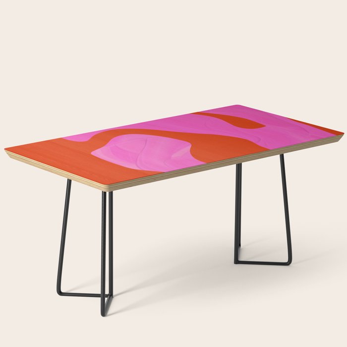 abstract pink orange - imagine 2 Coffee Table Gallery Image 1