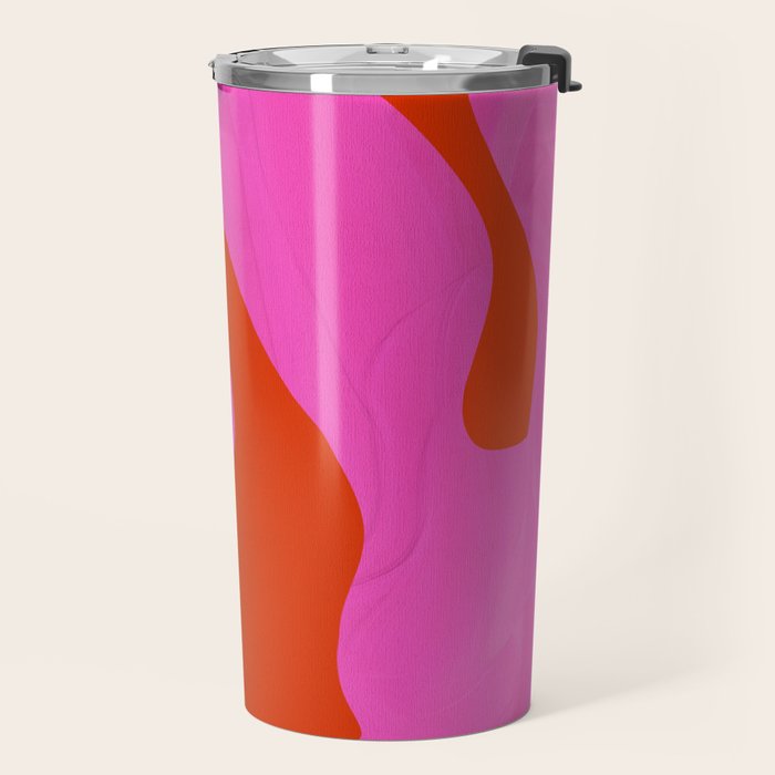abstract pink orange - imagine 2 Travel Mug Gallery Image 2