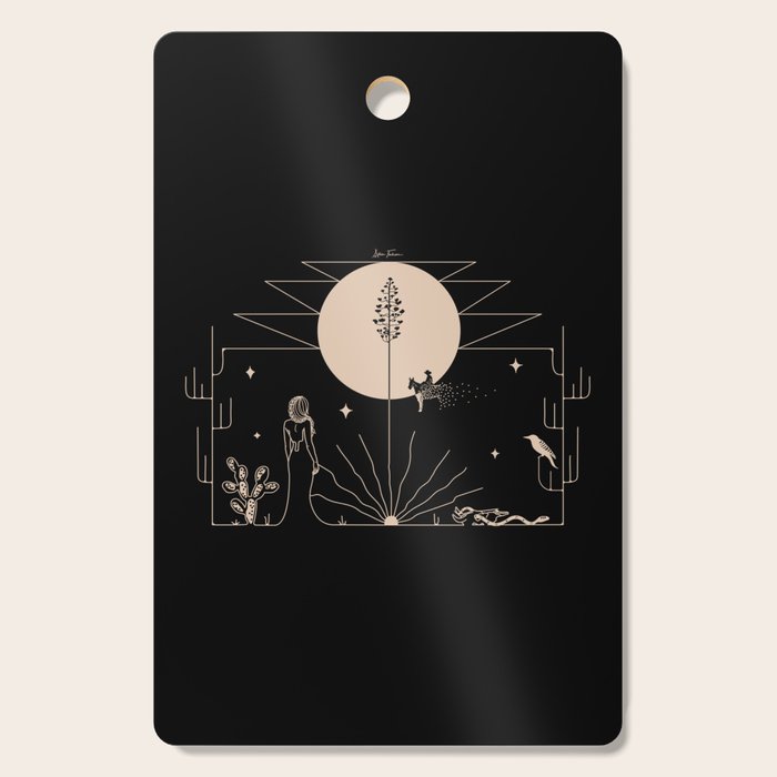 It Was All A Dream - Black & Tan Cutting Board Gallery Image 1