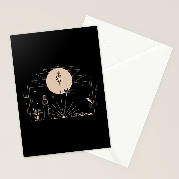 It Was All A Dream - Black & Tan Stationery Card Gallery Image 2