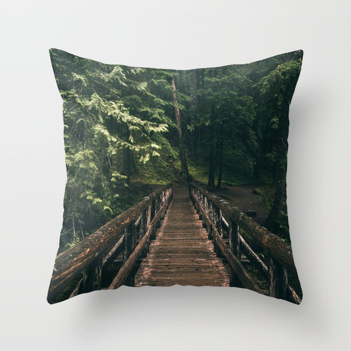 Trail Bridge Throw Pillow Gallery Image 1