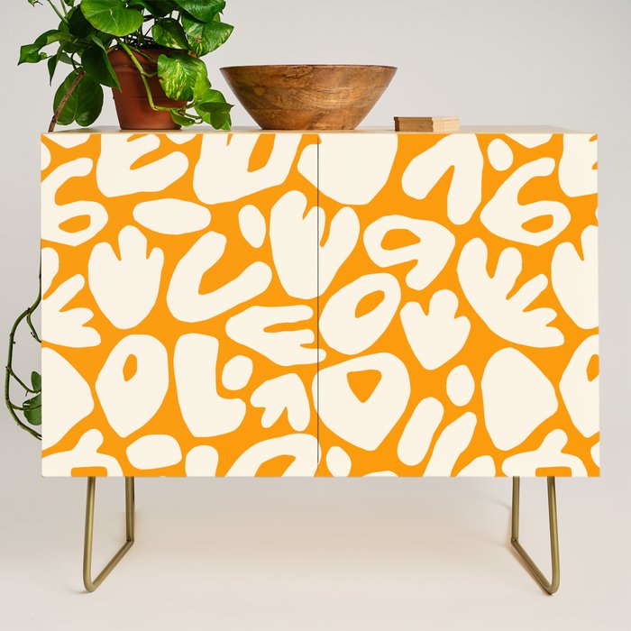 Abstract organic nature shape art pattern Credenza Gallery Image 1