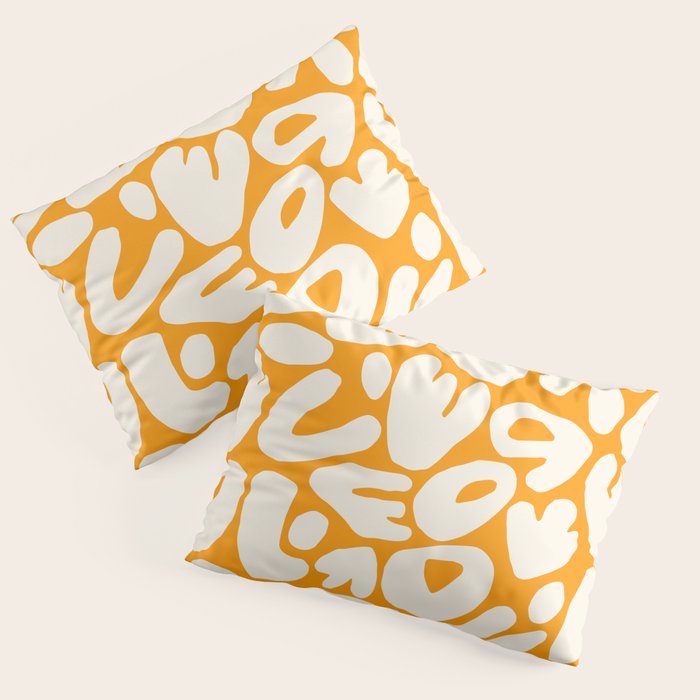 Abstract organic nature shape art pattern Pillow Sham Gallery Image 3