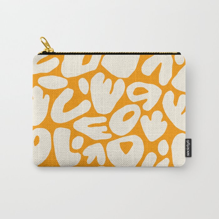 Abstract organic nature shape art pattern Carry All Pouch Gallery Image 1