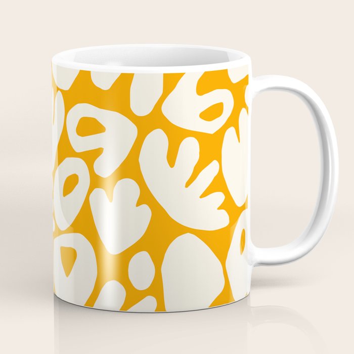 Abstract organic nature shape art pattern Coffee Mug Gallery Image 1