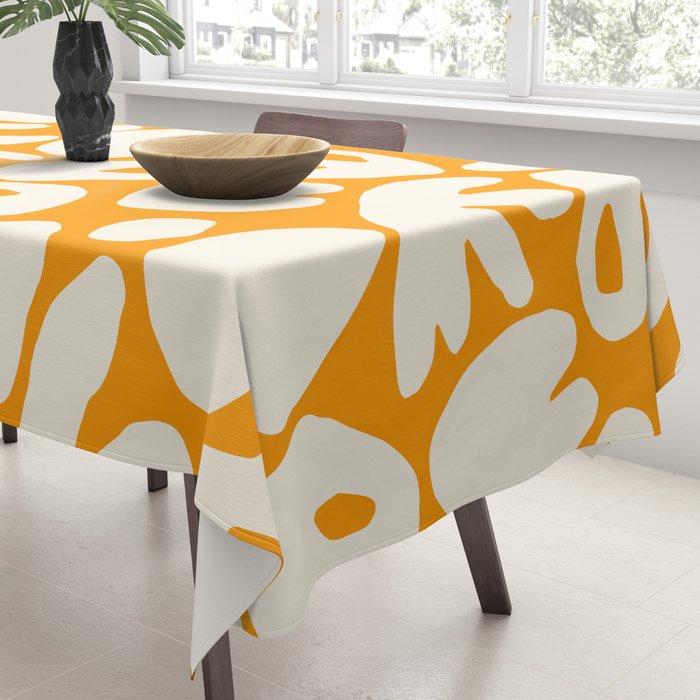 Abstract organic nature shape art pattern Tablecloth Gallery Image 3