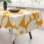 Abstract organic nature shape art pattern Tablecloth Gallery Image 3